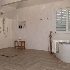Spacious Primary Bathroom with Soaking tub and Walk In Shower